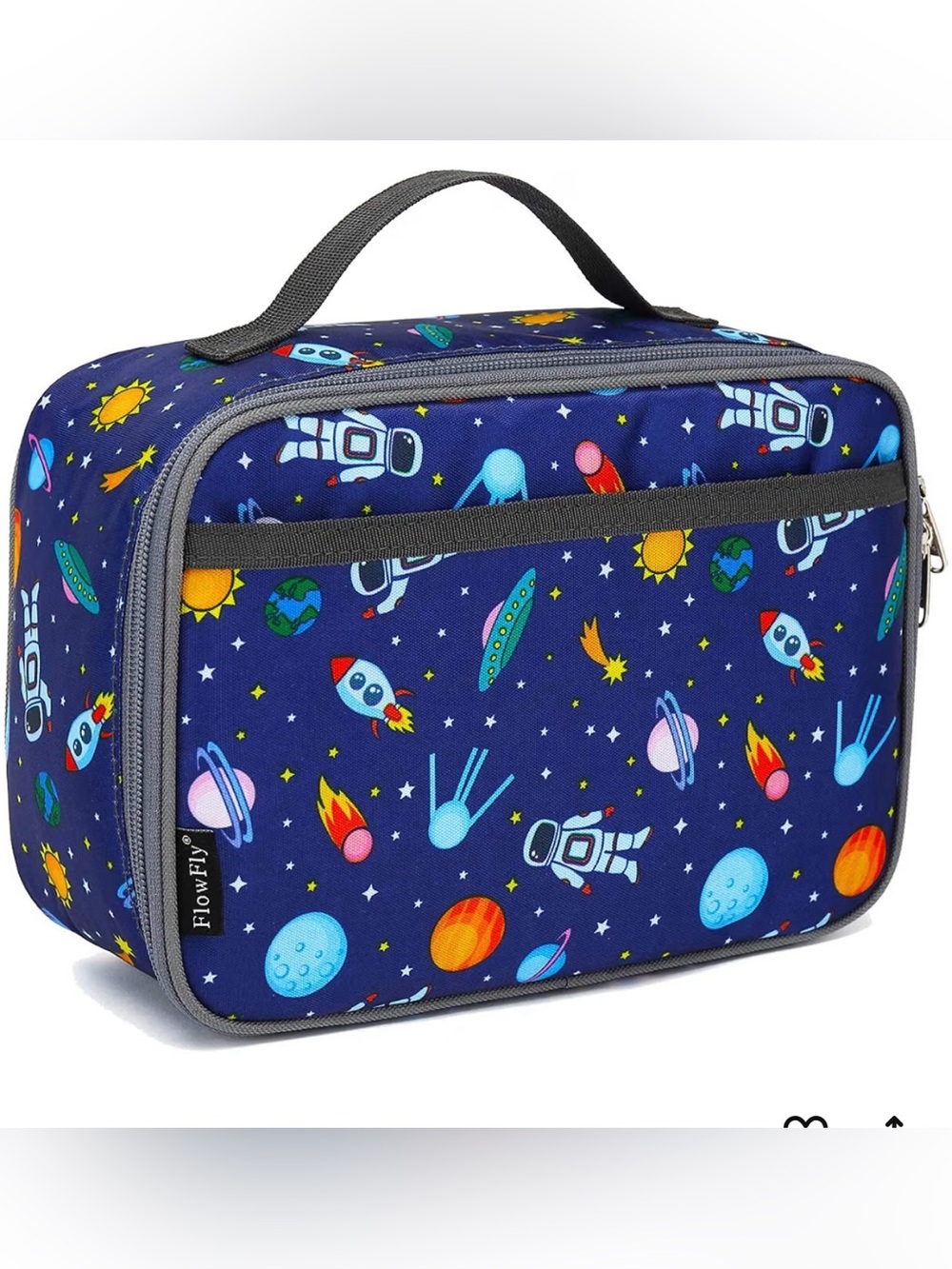 Kids Space Lunch Bag – Blue Astronaut Print